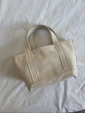 L.L. Bean Small Boat and Tote 100% Cotton Canvas Bag
